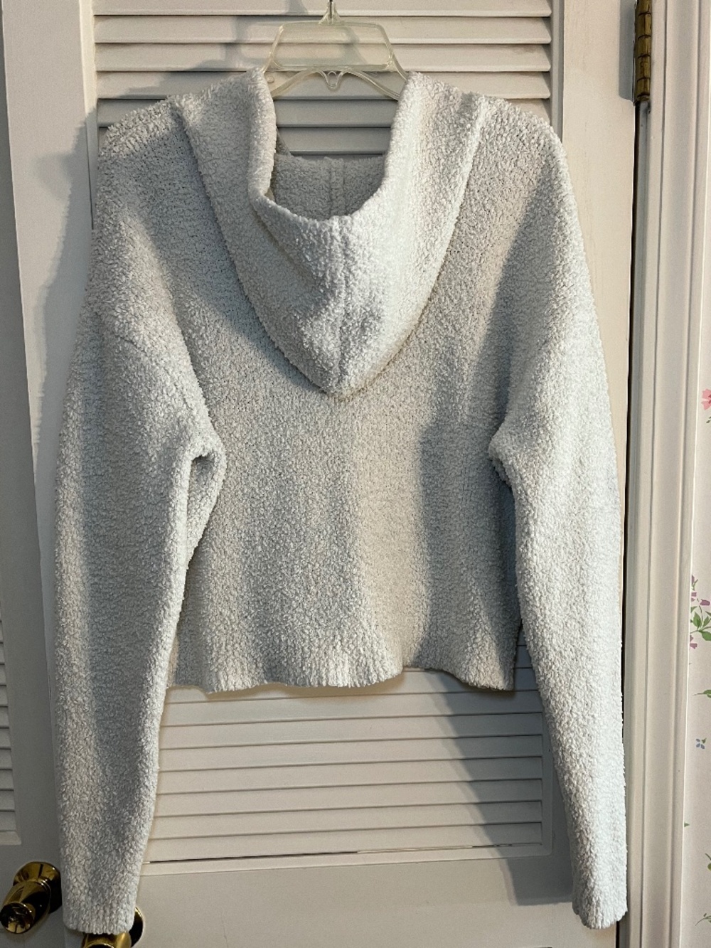SKIMS Cozy Knit 2-Piece Set Smoke Pale Gray Zip-Up Hoodie & Joggers 2X/3X - Picture 4 of 10